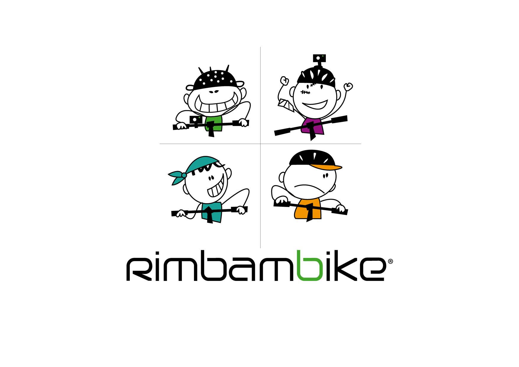 Il logo dei 4 amici ciclisti rimbambike